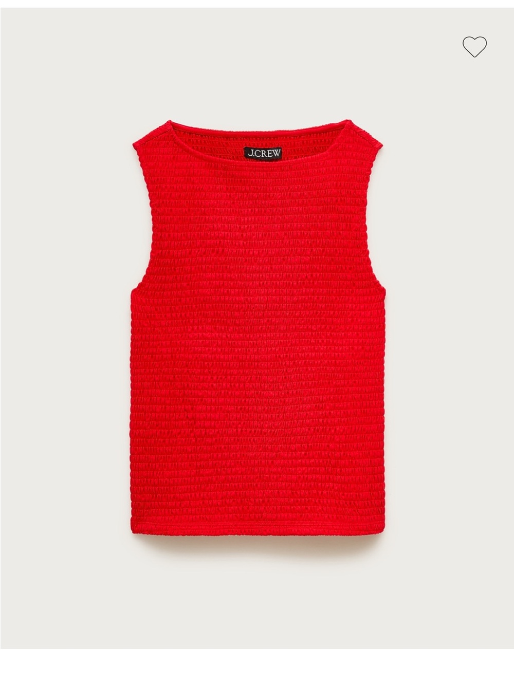 J Crew Smocked Shell Tank Top